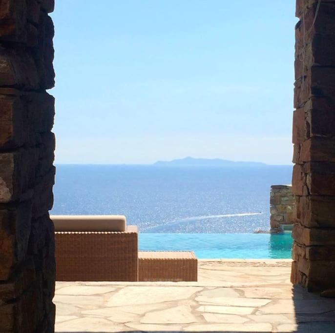Luxury Cycladic Villa-Enjoy Infinity Pool Sunsets Koundouros Exterior foto