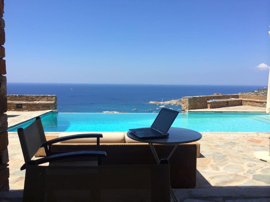 Luxury Cycladic Villa-Enjoy Infinity Pool Sunsets Koundouros Exterior foto